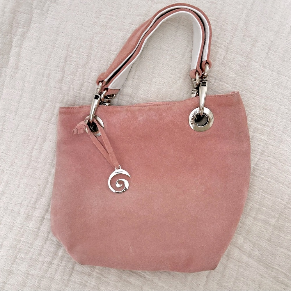 Citrus Y2K Pink Suede Leather Handbag
